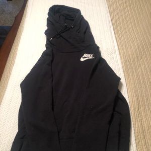 Gently Used Black Mock-Neck Nike Sweatshirt